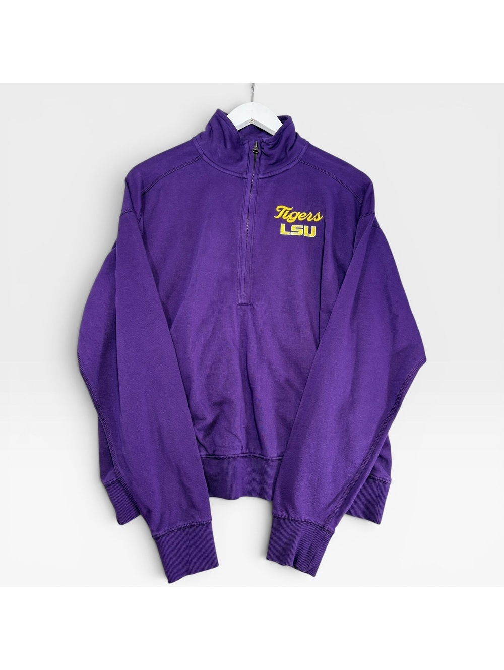 Colosseum LSU Tigers Camille 1/2 Zip Fleece Sweatshirt NWT Womens Small MSRP55